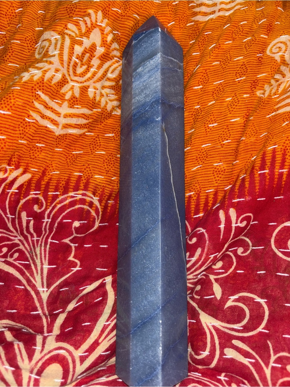 Blue Aventurine Crystal Tower Crystal Point Tower - Home Accents